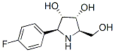 3,4-Pyrrolidinediol, 2-(4-fluorophenyl)-5-(hydroxymethyl)-, (2S,3S,4R,5R)- Struktur