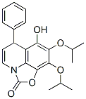 2H,6H-Oxazolo[5,4,3-ij]quinolin-2-one,  7-hydroxy-8,9-bis(1-methylethoxy)-6-phenyl- Struktur