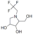 3,4-Pyrrolidinediol, 2-(hydroxymethyl)-1-(2,2,2-trifluoroethyl)- (9CI) Struktur