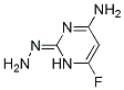 2(1H)-Pyrimidinone, 4-amino-6-fluoro-, hydrazone (9CI) Struktur