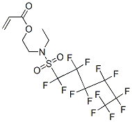 2-[ethyl[(tridecafluorohexyl)sulphonyl]amino]ethyl acrylate Struktur