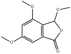 3,4,6-TRIMETHOXY-1(3H)-ISOBENZOFURANONE Struktur