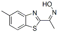 Ethanone, 1-(5-methyl-2-benzothiazolyl)-, oxime (9CI) Struktur