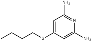 Pyridine, 2,6-diamino-4-(butylthio)- (8CI) Struktur