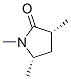 2-Pyrrolidinone,1,3,5-trimethyl-,cis-(9CI) Struktur