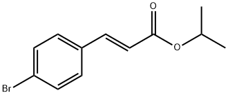 2-Propenoic acid, 3-(4-broMophenyl)-, 1-Methylethyl ester, (2E)- Struktur