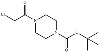 4-CHLOROACETYL-PIPERAZINE-1-CARBOXYLIC ACID TERT-BUTYL ESTER Struktur