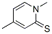 1,4-Dimethyl-2(1H)-pyridinethione Struktur