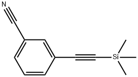 3-[(TRIMETHYLSILYL)ETHYNYL]BENZONITRILE Struktur