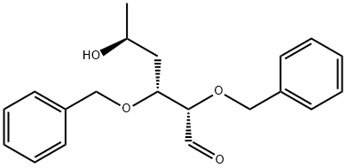 2,3-Di-O-benzyl-4-deoxy-L-fucose Struktur