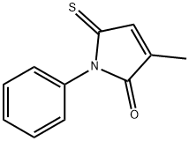 2H-Pyrrol-2-one,  1,5-dihydro-3-methyl-1-phenyl-5-thioxo- Struktur