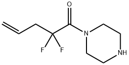 Piperazine, 1-(2,2-difluoro-1-oxo-4-pentenyl)- (9CI) Struktur