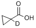 CYCLOPROPANE-1-D1-CARBOXYLIC ACID, 19136-94-8, 結(jié)構(gòu)式