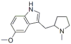 3-(N-methylpyrrolidin-2-ylmethyl)-5-methoxyindole Struktur