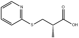 Propanoic acid, 2-methyl-3-(2-pyridinylthio)-, (2S)- (9CI) Struktur