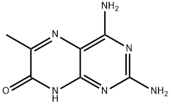 2,4-diamino-6-methyl-7-hydroxypteridine Struktur