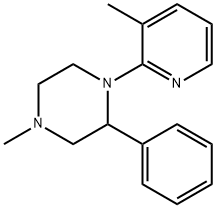 2(RS)-4-Methyl-1-(3-Methylpyridin-2-yl)-2-phenylpiperazine Struktur