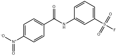 N-(p-Nitrobenzoyl)metanilyl fluoride Struktur