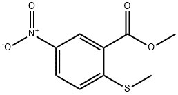 METHYL 2-(METHYLTHIO)-5-NITROBENZOATE Struktur