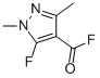 1H-Pyrazole-4-carbonyl fluoride, 5-fluoro-1,3-dimethyl- (9CI) Struktur