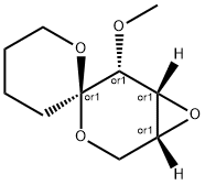 Spiro3,7-dioxabicyclo4.1.0heptane-4,2-2Hpyran, tetrahydro-5-methoxy-, (1.alpha.,4.alpha.,5.beta.,6.alpha.)- Struktur