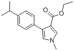 1-METHYL-4-[4-(1-METHYLETHYL)PHENYL]-1H-PYRROLE-3-CARBOXYLIC ACID ETHYL ESTER Struktur