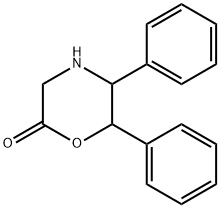 5,6-Diphenyl-2-morpholinone Struktur