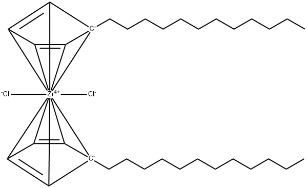 BIS(DODECYLCYCLOPENTADIENYL)ZIRCONIUM(IV) DICHLORIDE Struktur