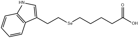 5-[[2-(1H-Indol-3-yl)ethyl]seleno]valeric acid Struktur