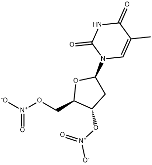 THYMIDINE-3',5'-DINITRATE Struktur