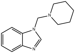 1-(PIPERIDIN-1-YLMETHYL)-1H-BENZIMIDAZOLE Struktur