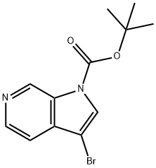 tert-butyl 3-bromo-1H-pyrrolo[2,3-c]pyridine-1-carboxylate Struktur