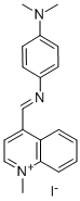 1-METHYL-4-P-DIMETHYLAMINO-B-AZA-STYRYL-QUINOLINIUM-IODIDE Struktur