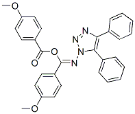 4-Methoxybenzoic acid N-(4,5-diphenyl-1H-1,2,3-triazol-1-yl)-4-methoxybenzenecarbimidic anhydride Struktur