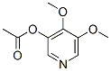 3-Pyridinol,4,5-dimethoxy-,acetate(ester)(9CI) Struktur