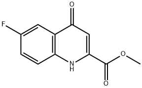 Methyl6-fluoro-4-oxo-1,4-dihydroquinoline-2-carboxylate Struktur