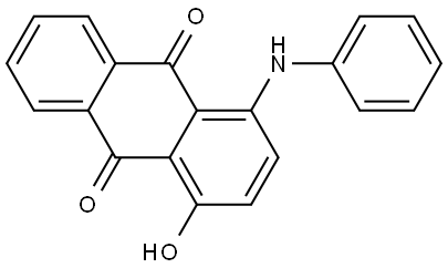 1-anilino-4-hydroxyanthraquinone Struktur