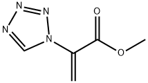 1H-Tetrazole-1-aceticacid,alpha-methylene-,methylester(9CI) Struktur