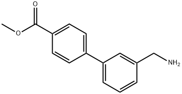 3'-(AMINOMETHYL)-BIPHENYL-4-CARBOXYLIC ACID METHYL ESTER Struktur