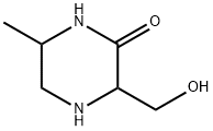 Piperazinone, 3-(hydroxymethyl)-6-methyl- (9CI) Struktur