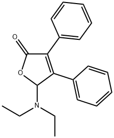 2(5H)-Furanone,  5-(diethylamino)-3,4-diphenyl- Struktur