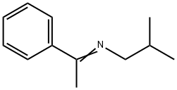 2-Methyl-N-[(E)-1-phenylethylidene]-1-propanamine Struktur