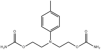 2,2'-(p-Tolylimino)diethanol dicarbamate Struktur