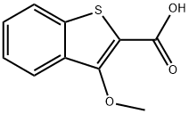 3-methoxybenzo[b]thiophene-3-carboxylic acid  Struktur