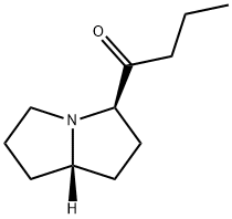 1-Butanone,1-(hexahydro-1H-pyrrolizin-3-yl)-,(3R-cis)-(9CI) Struktur