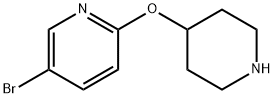 5-Bromo-2-(piperidin-4-yloxy)pyridine Struktur