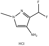 3-(Difluoromethyl)-1-methyl-1H-pyrazol-4-amine hydrochloride Struktur