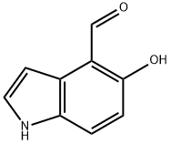 1H-Indole-4-carboxaldehyde, 5-hydroxy- Struktur