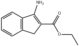 1H-Indene-2-carboxylicacid,3-amino-,ethylester(9CI) Struktur