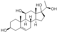 5-Pregnene-3beta,11beta,17,20beta-tetrol Struktur